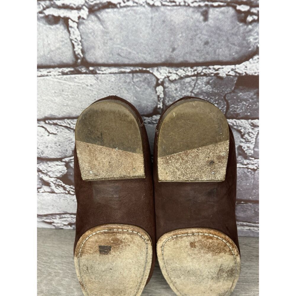 Giorgio Armani Brown Suede Loafers Leather Sole Driving Shoes Women’s 36EU/6M US - Picture 15 of 16